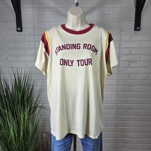 Tim McGraw Cream Standing Room Only Tour Band T Shirt Extra Large